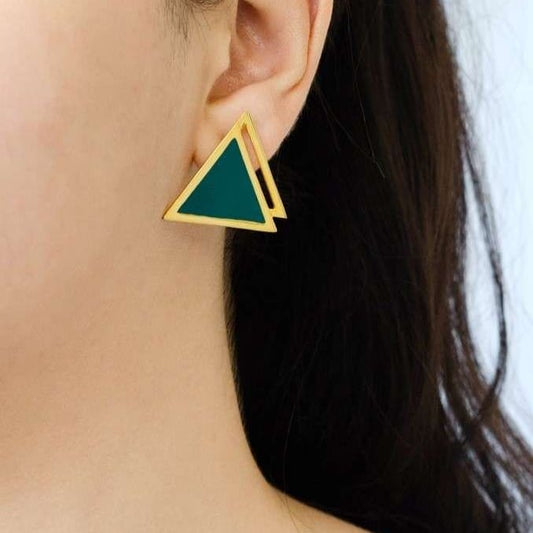 Mini Emerald Tuya Earring