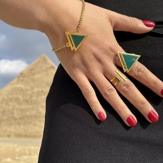 Khufu Emerald Bracelet