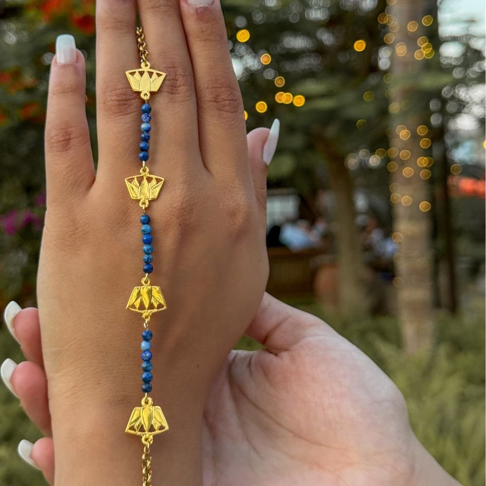 Lazuli Lotus bracelet