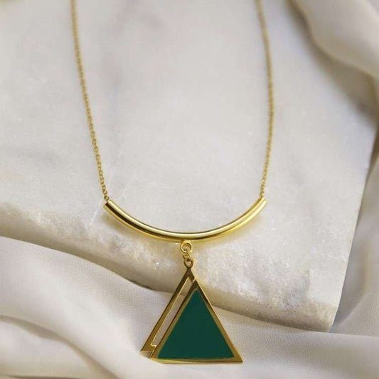 Emerald Tuya Necklace