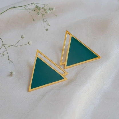 Emerald Tuya Earrings